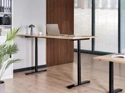 New Biurko regulowane elektrycznie DESTINAS Czarny/ jasny brąz 72 cm Wszystkie Biurka|Biurka Z Regulacją Wysokości