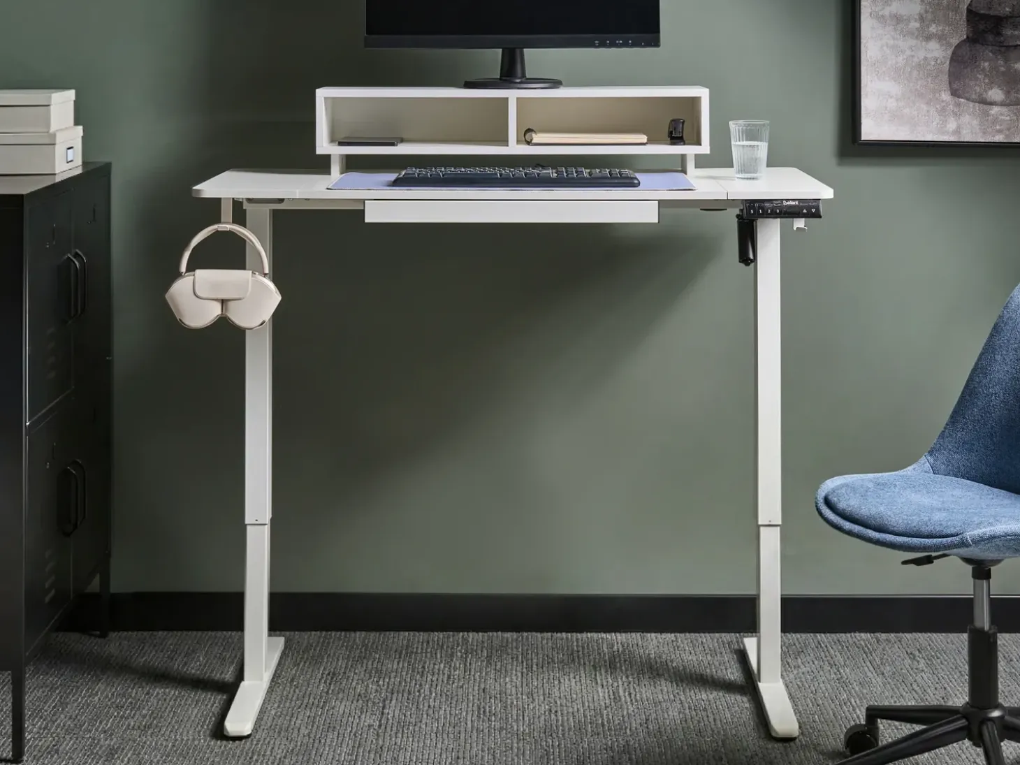Clearance Biurko regulowane elektrycznie LUCAMA 120 cm 60 cm Z portem USB Wszystkie Biurka|Biurka Z Regulacją Wysokości