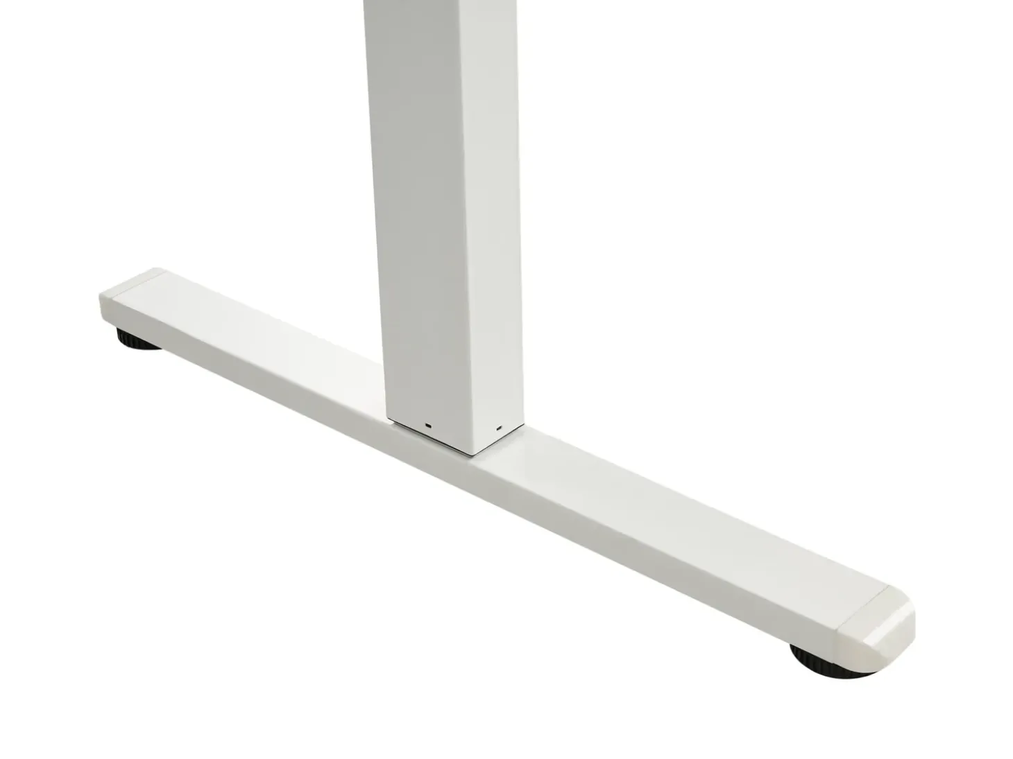 New Biurko regulowane elektrycznie LUCAMA Jasny brąz/ biały 120 cm 60 cm Z portem USB Wszystkie Biurka|Biurka Z Regulacją Wysokości