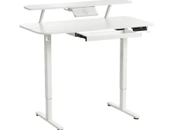 Outlet Biurko regulowane elektrycznie WILBANKS 120 cm 60 cm Z portem USB Wszystkie Biurka|Biurka Z Regulacją Wysokości