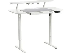 Outlet Biurko regulowane elektrycznie WILBANKS 120 cm 60 cm Z portem USB Wszystkie Biurka|Biurka Z Regulacją Wysokości