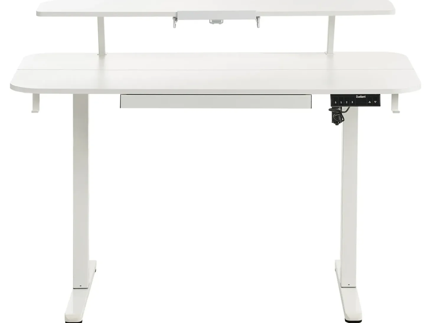 Outlet Biurko regulowane elektrycznie WILBANKS 120 cm 60 cm Z portem USB Wszystkie Biurka|Biurka Z Regulacją Wysokości