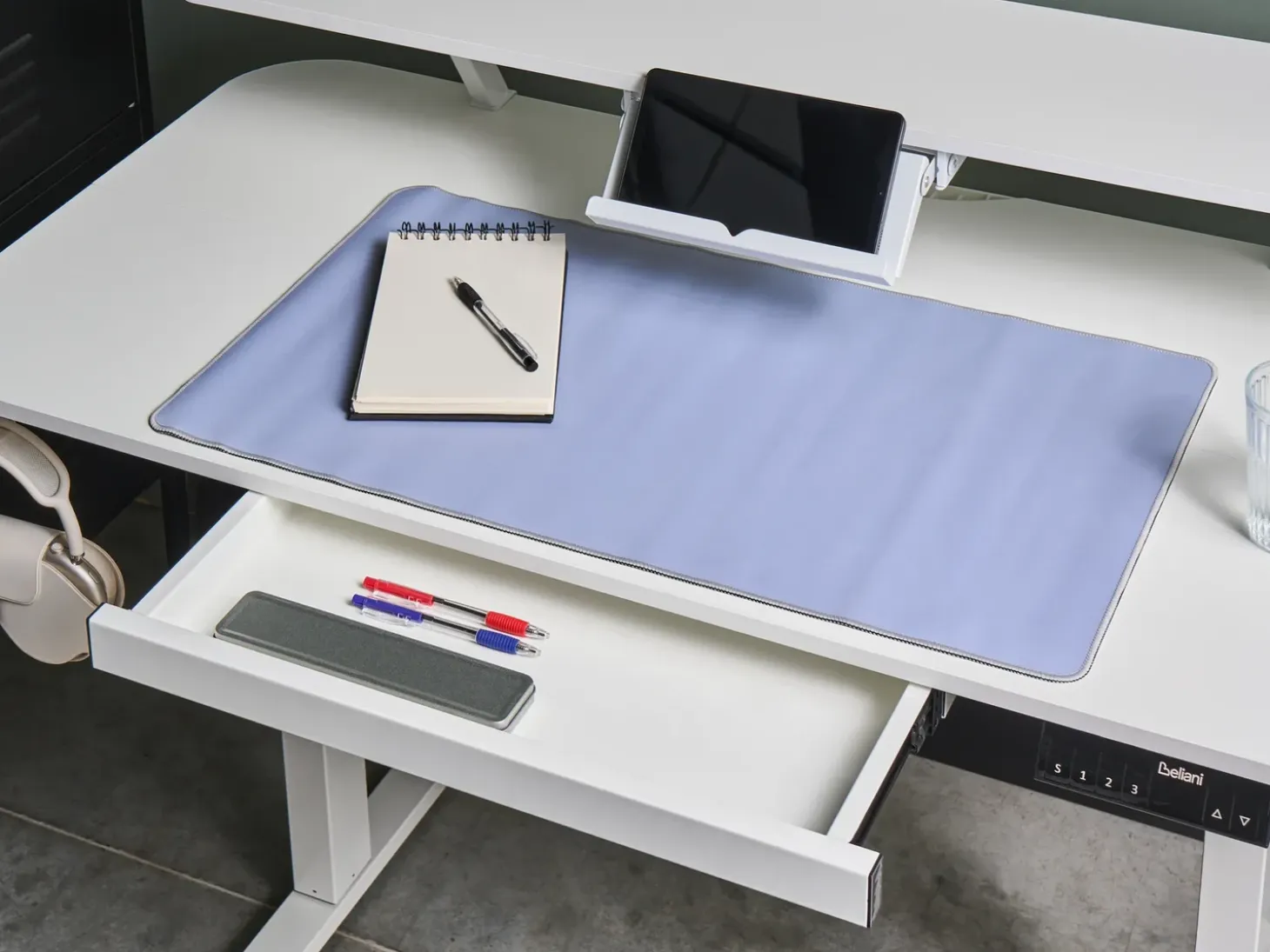 Outlet Biurko regulowane elektrycznie WILBANKS 120 cm 60 cm Z portem USB Wszystkie Biurka|Biurka Z Regulacją Wysokości