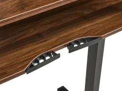 Discount Biurko regulowane elektrycznie WILBANKS Brązowy/ czarny 120 cm 60 cm Z portem USB Wszystkie Biurka|Biurka Z Regulacją Wysokości