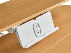 Hot Biurko regulowane elektrycznie WILBANKS Jasny brąz/ biały 120 cm 60 cm Z portem USB Wszystkie Biurka|Biurka Z Regulacją Wysokości