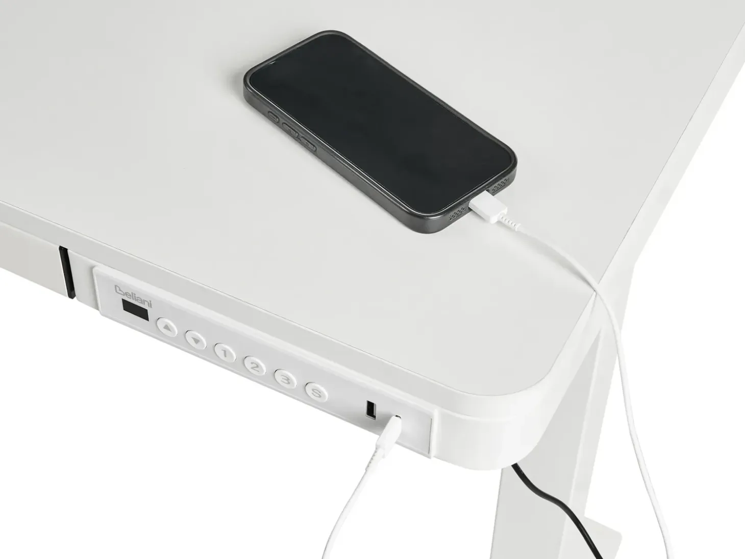 Sale Biurko regulowane elektrycznie PENLY 120 cm 60 cm Z portem USB Wszystkie Biurka|Biurka Z Regulacją Wysokości