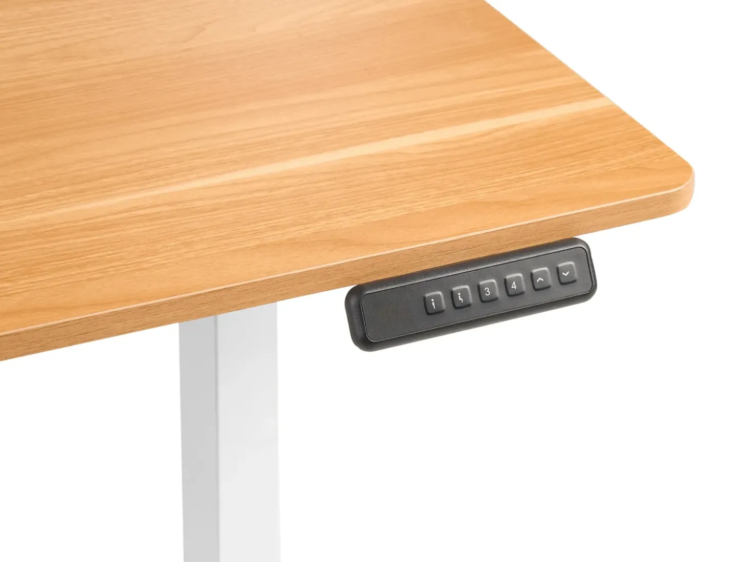 Discount Biurko regulowane elektrycznie TAVARES Jasny brąz/ biały 120 cm 60 cm Wszystkie Biurka|Biurka Z Regulacją Wysokości