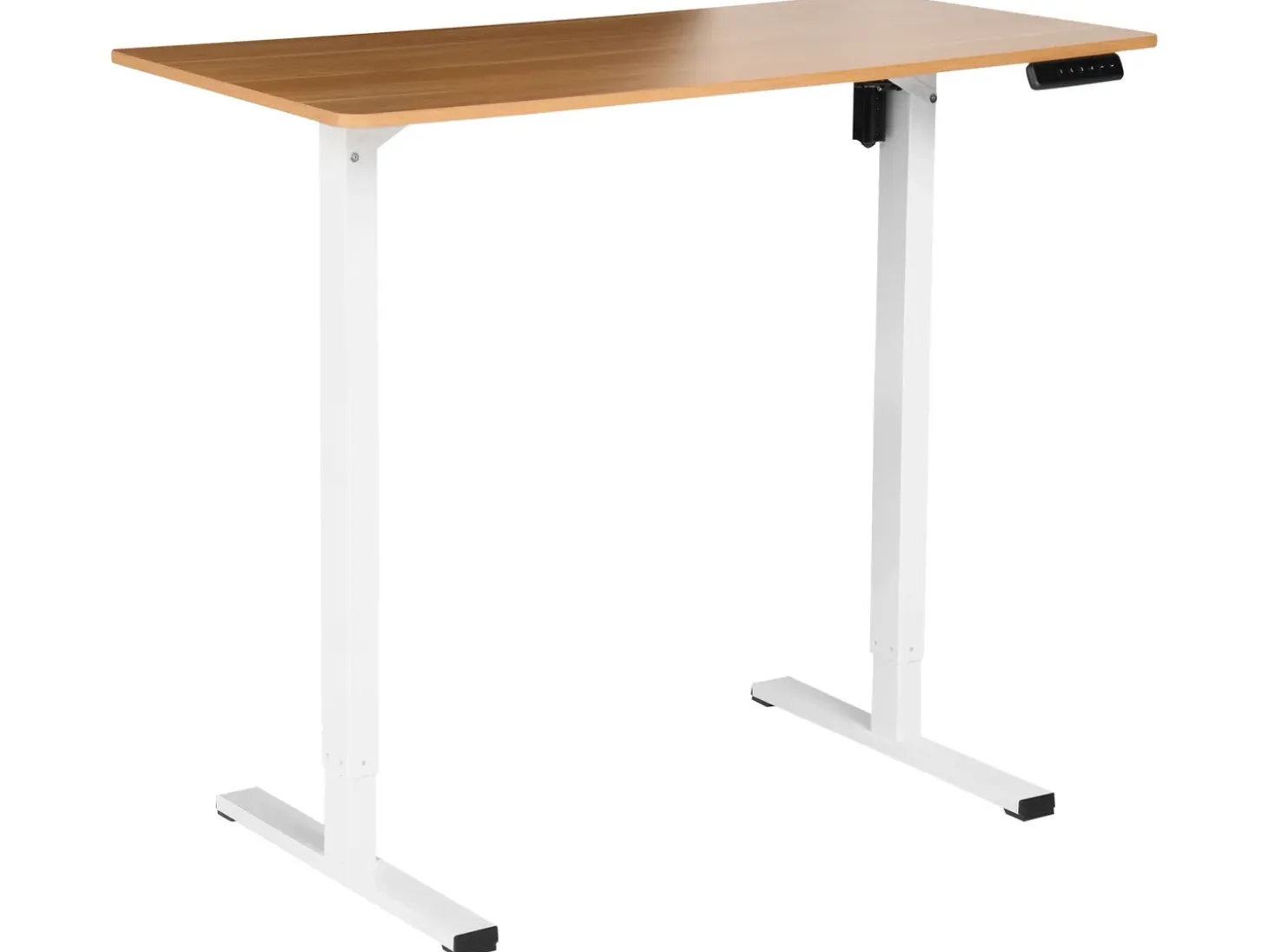 Discount Biurko regulowane elektrycznie TAVARES Jasny brąz/ biały 120 cm 60 cm Wszystkie Biurka|Biurka Z Regulacją Wysokości