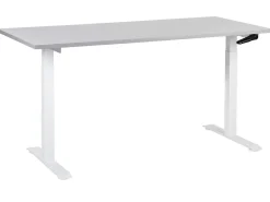 Sale Biurko regulowane manualnie DESTINES Szary/ biały 72 cm Wszystkie Biurka|Biurka Z Regulacją Wysokości