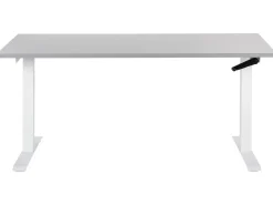 Sale Biurko regulowane manualnie DESTINES Szary/ biały 72 cm Wszystkie Biurka|Biurka Z Regulacją Wysokości
