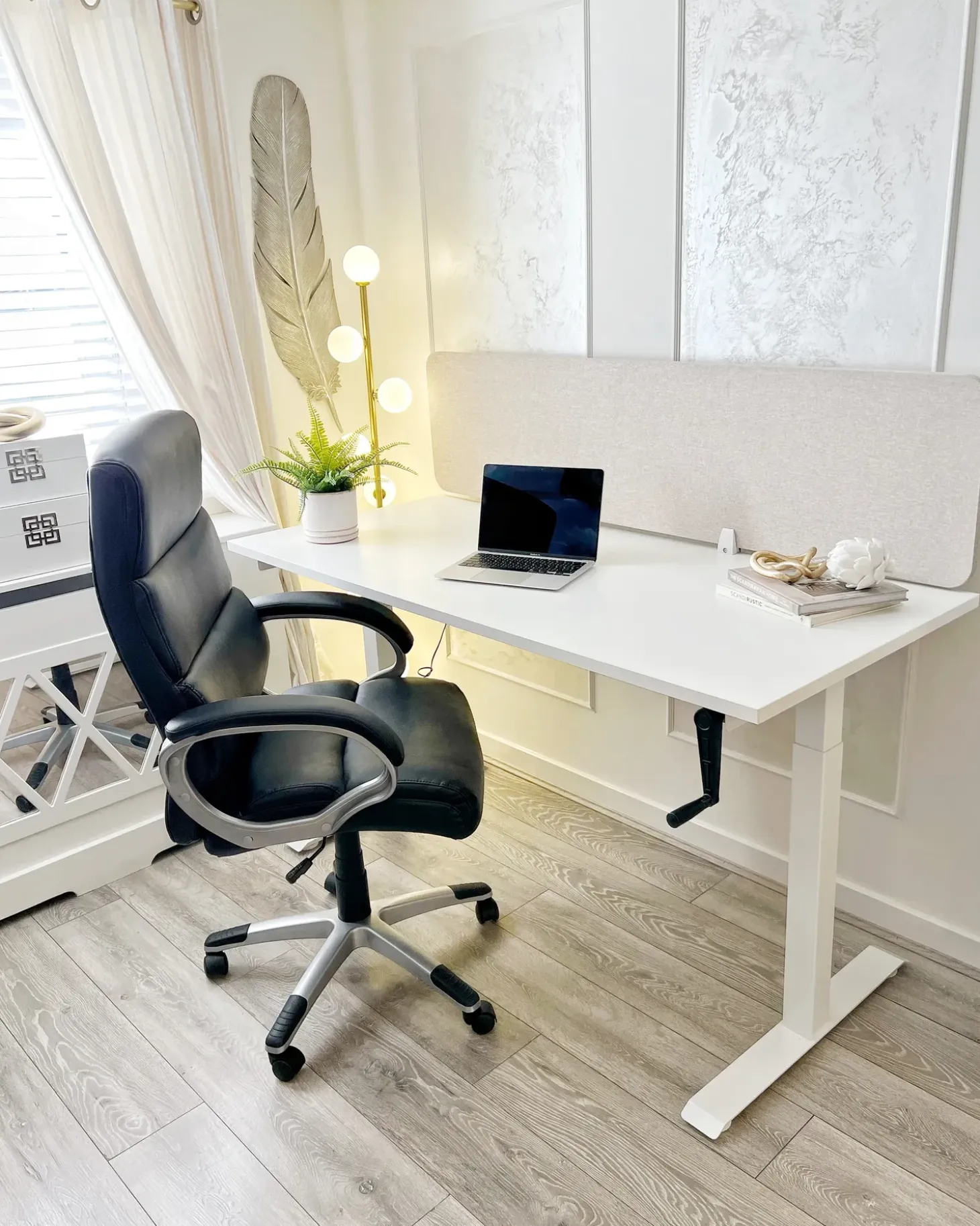Outlet Biurko regulowane manualnie DESTINES 72 cm Wszystkie Biurka|Biurka Z Regulacją Wysokości