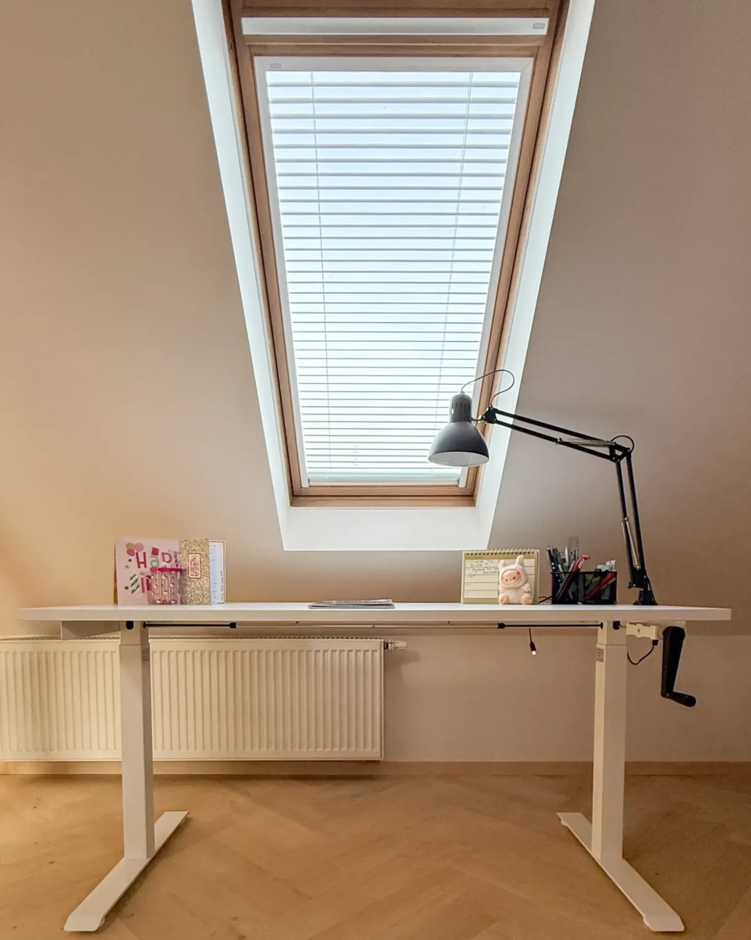 Outlet Biurko regulowane manualnie DESTINES 72 cm Wszystkie Biurka|Biurka Z Regulacją Wysokości