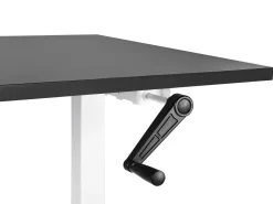 Best Biurko regulowane manualnie DESTINES Czarny/ biały 72 cm Wszystkie Biurka|Biurka Z Regulacją Wysokości
