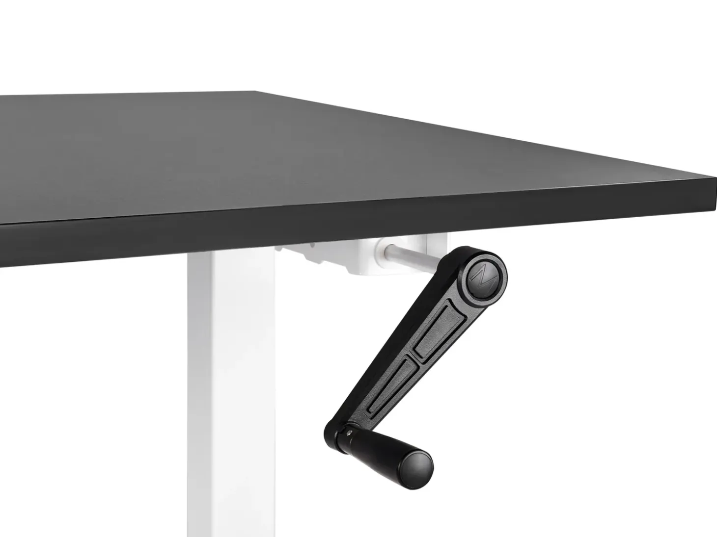 Best Biurko regulowane manualnie DESTINES Czarny/ biały 72 cm Wszystkie Biurka|Biurka Z Regulacją Wysokości