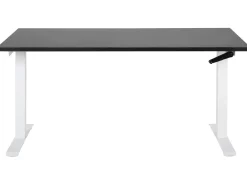 Best Biurko regulowane manualnie DESTINES Czarny/ biały 72 cm Wszystkie Biurka|Biurka Z Regulacją Wysokości