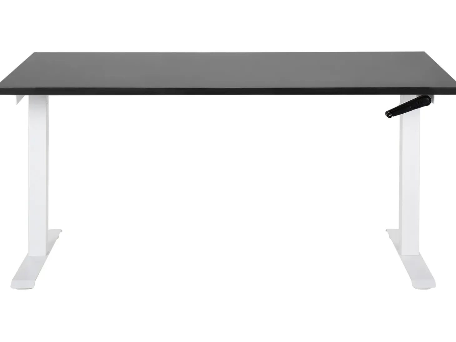 Best Biurko regulowane manualnie DESTINES Czarny/ biały 72 cm Wszystkie Biurka|Biurka Z Regulacją Wysokości