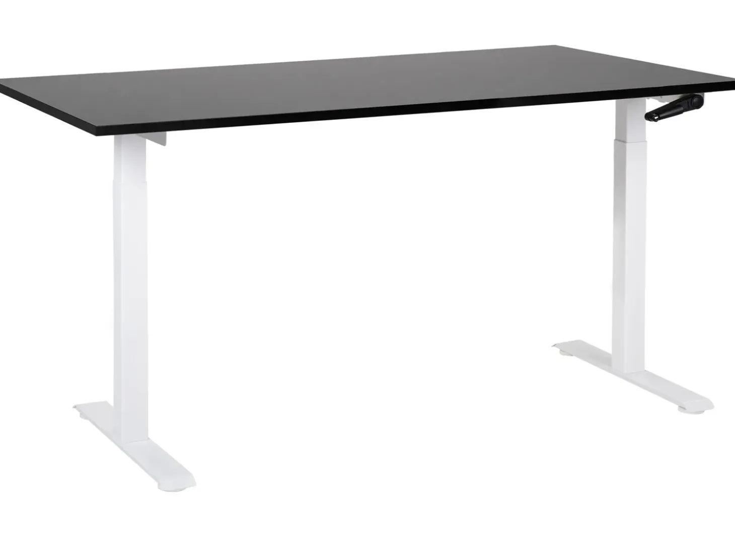 Best Biurko regulowane manualnie DESTINES Czarny/ biały 72 cm Wszystkie Biurka|Biurka Z Regulacją Wysokości