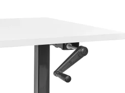 Biurko regulowane manualnie DESTINES Biały/ czarny 72 cm Wszystkie Biurka|Biurka Z Regulacją Wysokości