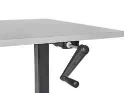 Hot Biurko regulowane manualnie DESTINES Szary/ czarny 72 cm Wszystkie Biurka|Biurka Z Regulacją Wysokości