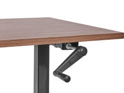 Best Biurko regulowane manualnie DESTINES Brązowy/ czarny 72 cm Wszystkie Biurka|Biurka Z Regulacją Wysokości