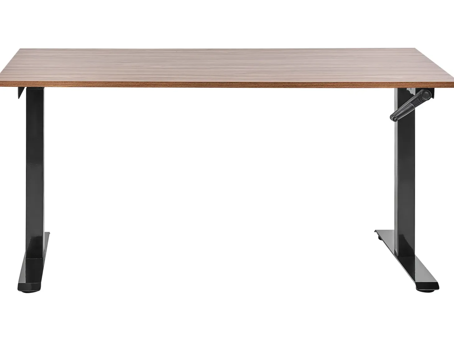 Best Biurko regulowane manualnie DESTINES Brązowy/ czarny 72 cm Wszystkie Biurka|Biurka Z Regulacją Wysokości