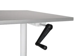 Online Biurko regulowane manualnie DESTINAS Szary/ biały 72 cm Wszystkie Biurka|Biurka Z Regulacją Wysokości