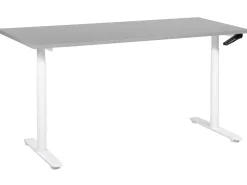 Online Biurko regulowane manualnie DESTINAS Szary/ biały 72 cm Wszystkie Biurka|Biurka Z Regulacją Wysokości
