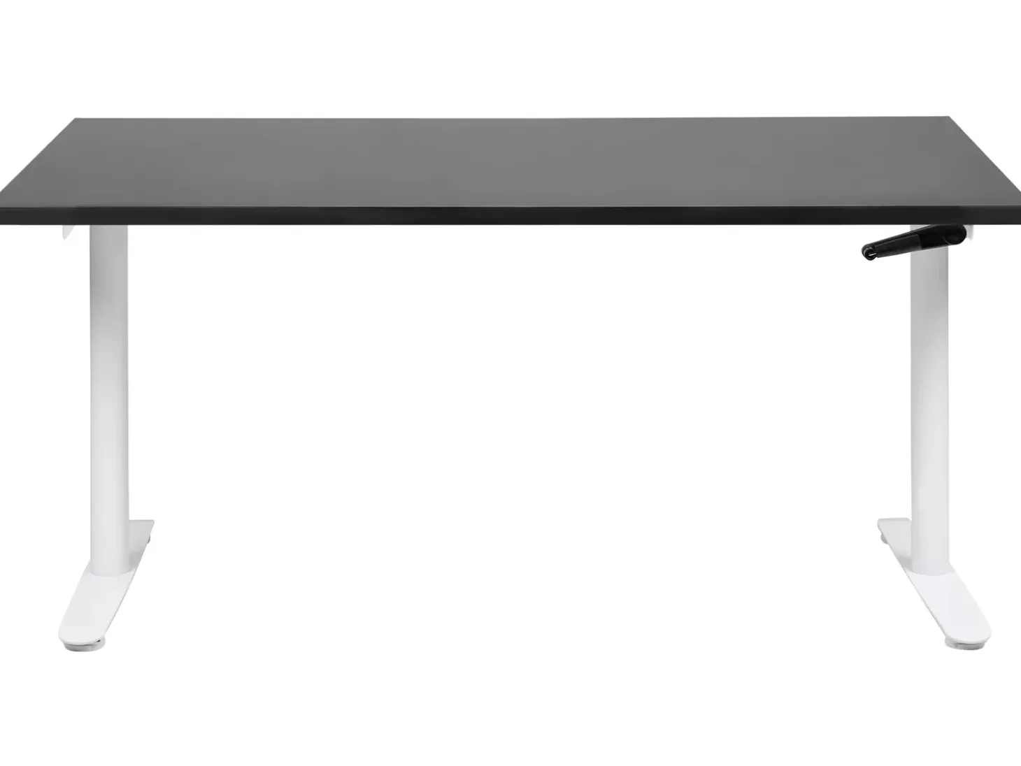 New Biurko regulowane manualnie DESTINAS Czarny/ biały 72 cm Wszystkie Biurka|Biurka Z Regulacją Wysokości