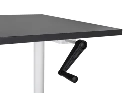 New Biurko regulowane manualnie DESTINAS Czarny/ biały 72 cm Wszystkie Biurka|Biurka Z Regulacją Wysokości