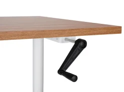 Discount Biurko regulowane manualnie DESTINAS Brązowy/ biały 72 cm Wszystkie Biurka|Biurka Z Regulacją Wysokości