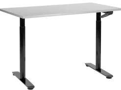 Clearance Biurko regulowane manualnie DESTINAS Szary/ czarny 72 cm Wszystkie Biurka|Biurka Z Regulacją Wysokości