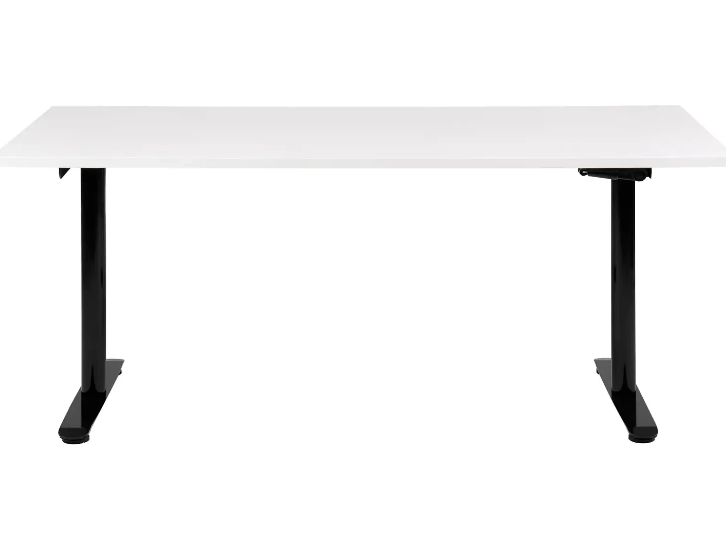 Outlet Biurko regulowane manualnie DESTINAS Biały/ czarny 72 cm Wszystkie Biurka|Biurka Z Regulacją Wysokości