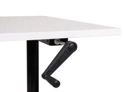 Outlet Biurko regulowane manualnie DESTINAS Biały/ czarny 72 cm Wszystkie Biurka|Biurka Z Regulacją Wysokości