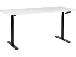 Outlet Biurko regulowane manualnie DESTINAS Biały/ czarny 72 cm Wszystkie Biurka|Biurka Z Regulacją Wysokości