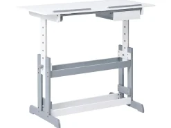 Clearance Biurko regulowane manualnie NANNUP Biały 110 cm 53 cm Wszystkie Biurka|Biurka Z Regulacją Wysokości