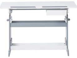 Clearance Biurko regulowane manualnie NANNUP Biały 110 cm 53 cm Wszystkie Biurka|Biurka Z Regulacją Wysokości