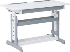 Clearance Biurko regulowane manualnie NANNUP Biały 110 cm 53 cm Wszystkie Biurka|Biurka Z Regulacją Wysokości