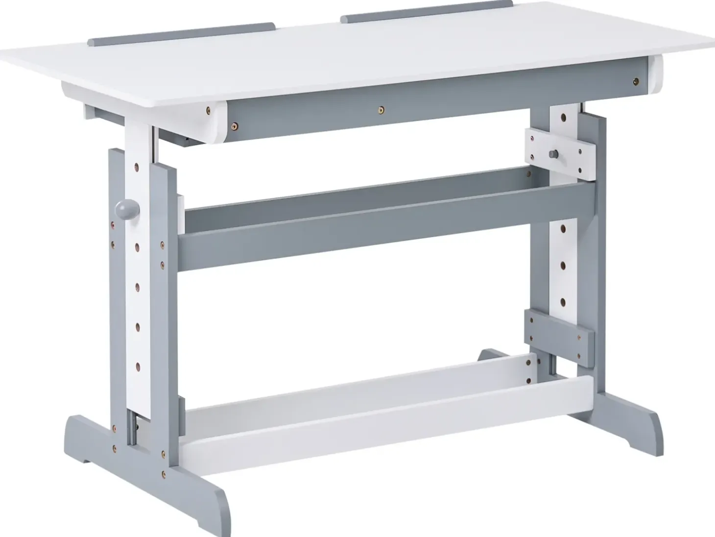 Clearance Biurko regulowane manualnie NANNUP Biały 110 cm 53 cm Wszystkie Biurka|Biurka Z Regulacją Wysokości