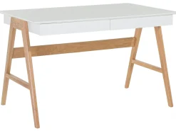 Biurko SHESLAY Biały 120 cm 70 cm z szufladami