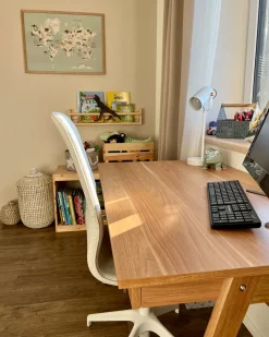 Online Biurko SHESLAY Jasno 120 cm 70 cm z szufladami Dzieci Biurka Domowe|Biurka Dla Dzieci