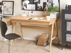 Online Biurko SHESLAY Jasno 120 cm 70 cm z szufladami Dzieci Biurka Domowe|Biurka Dla Dzieci