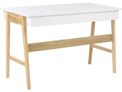 Best Biurko THESLAY Jasny brąz/ biały 120 cm 60 cm Dzieci Wszystkie Biurka|Biurka Domowe