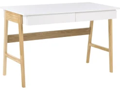 Best Biurko THESLAY Jasny brąz/ biały 120 cm 60 cm Dzieci Wszystkie Biurka|Biurka Domowe