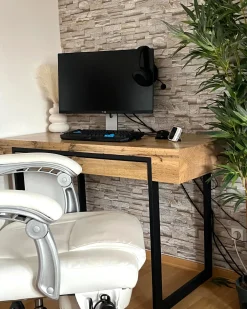 New Biurko VIDA Jasnobrązowy 120 cm 55 cm ze schowkiem Dzieci Wszystkie Biurka|Biurka Domowe