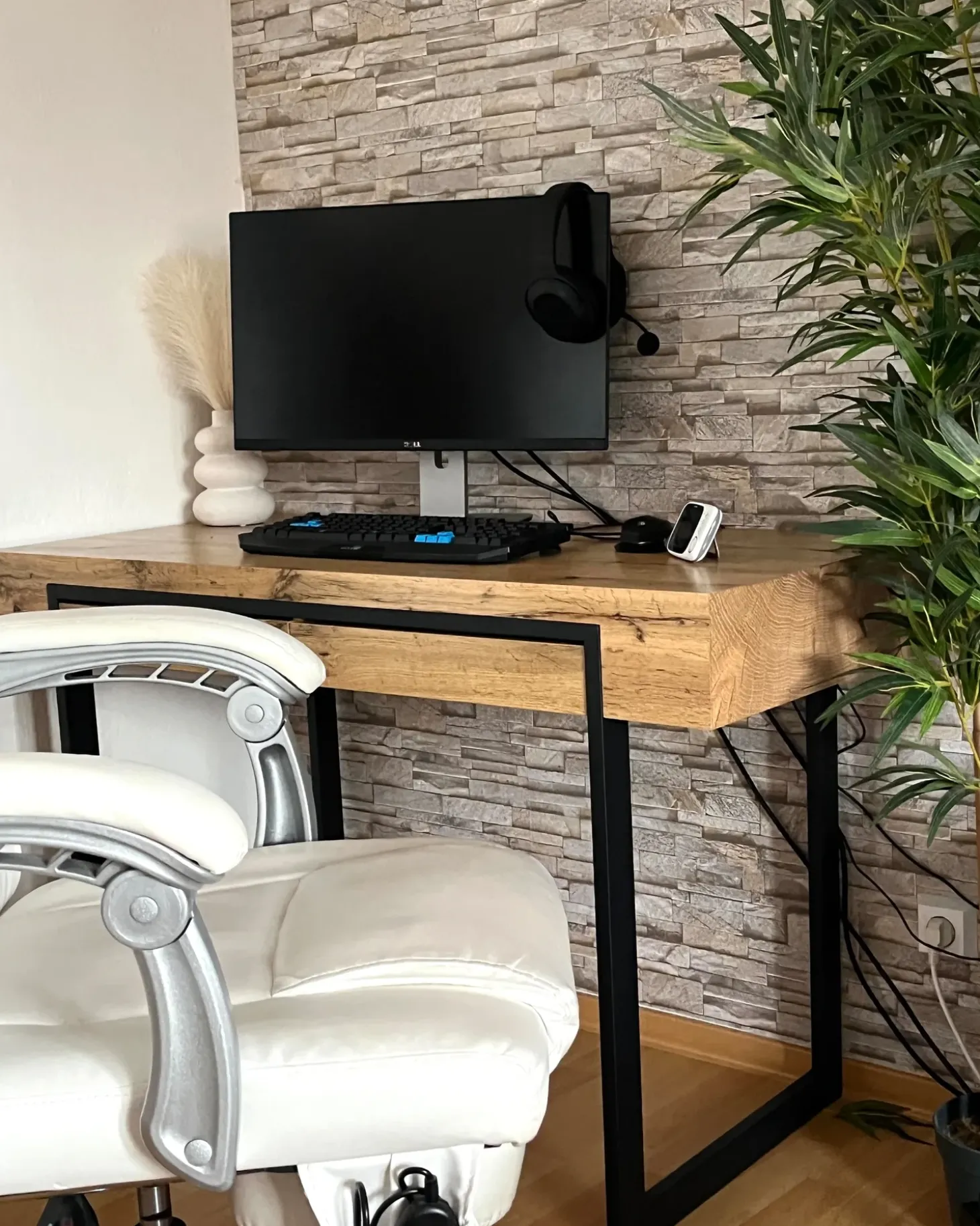 New Biurko VIDA Jasnobrązowy 120 cm 55 cm ze schowkiem Dzieci Wszystkie Biurka|Biurka Domowe