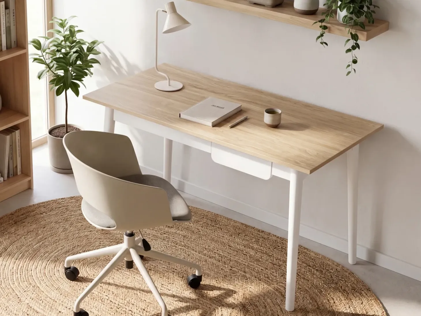 Best Biurko VITRION Jasny brąz/ biały 120 cm 60 cm Dzieci Wszystkie Biurka|Biurka Domowe