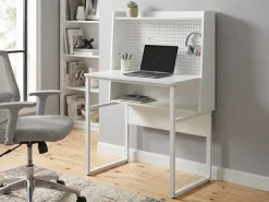 Clearance Biurko z tablicą perforowaną BUXTON 84 cm 48 cm Dzieci Wszystkie Biurka|Biurka Domowe