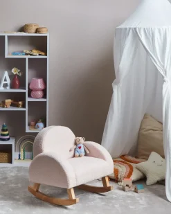 New Bujak na biegunach HUG Boucle Pastelowy róż Dzieci Krzesła I Stoły Dziecięce|Wszystkie Fotele