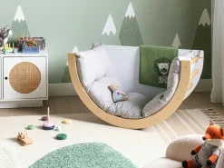 Clearance Bujak wielofunkcyjny NIMBIN Drewno sosnowe Jasnobrązowy Montessori Dzieci Krzesła I Stoły Dziecięce|Wszystkie Fotele