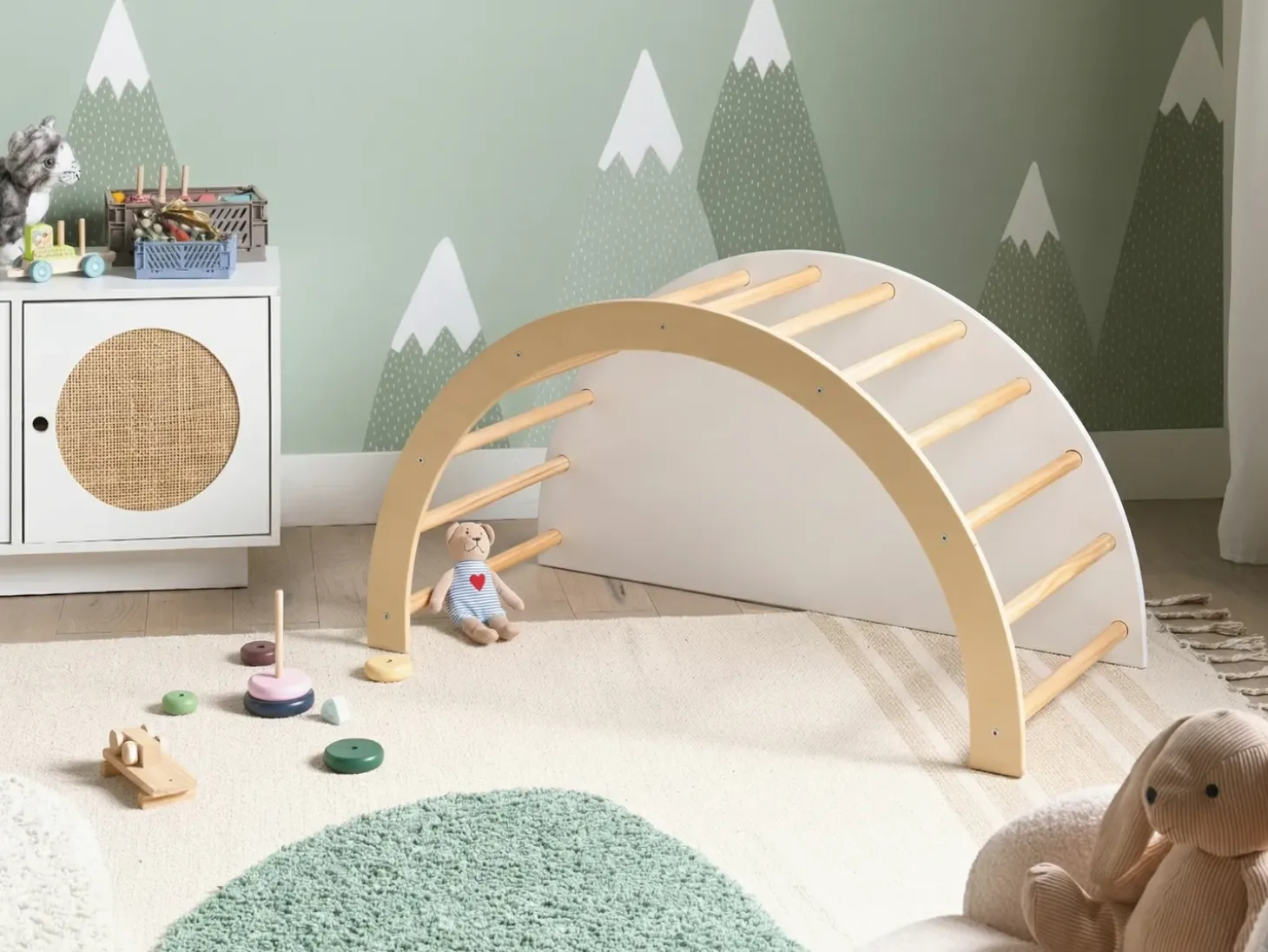 Clearance Bujak wielofunkcyjny NIMBIN Drewno sosnowe Jasnobrązowy Montessori Dzieci Krzesła I Stoły Dziecięce|Wszystkie Fotele